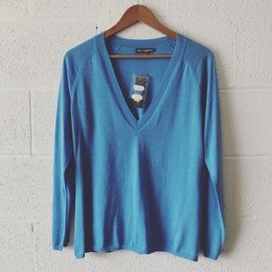 Signature Expressions cashmere v-neck sweater NWT